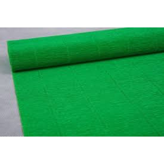 Бумага гофрированная простая 180 гр 563 зеленый, цена за рулон